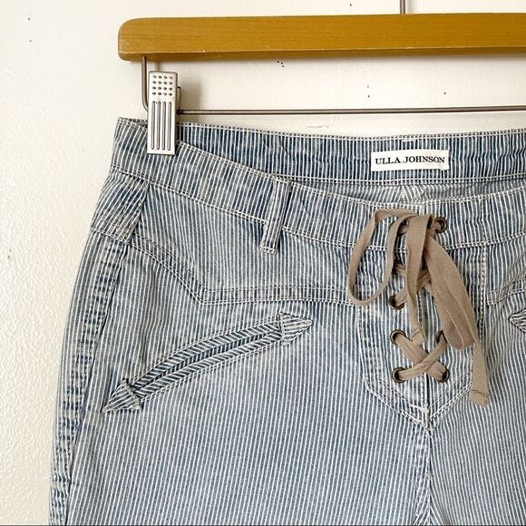 Ulla Johnson Pants - Ulla Johnson Pin Striped Flare ankle jeans size 2 preowned